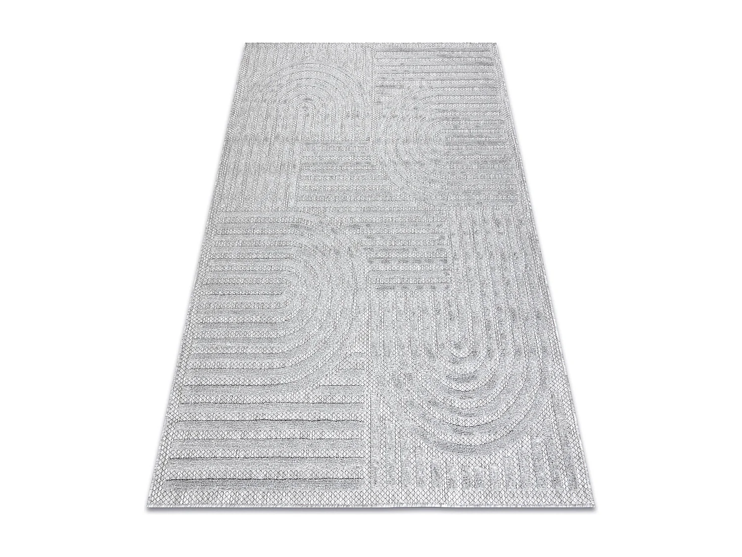 Tapis SANTO SIZAL 0989 géométrique gris  180x270 cm