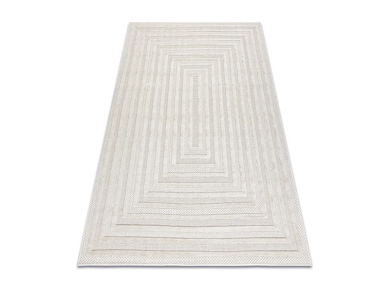 Teppich SANTO SISAL 0999 geometrisch weiß 120x170 cm