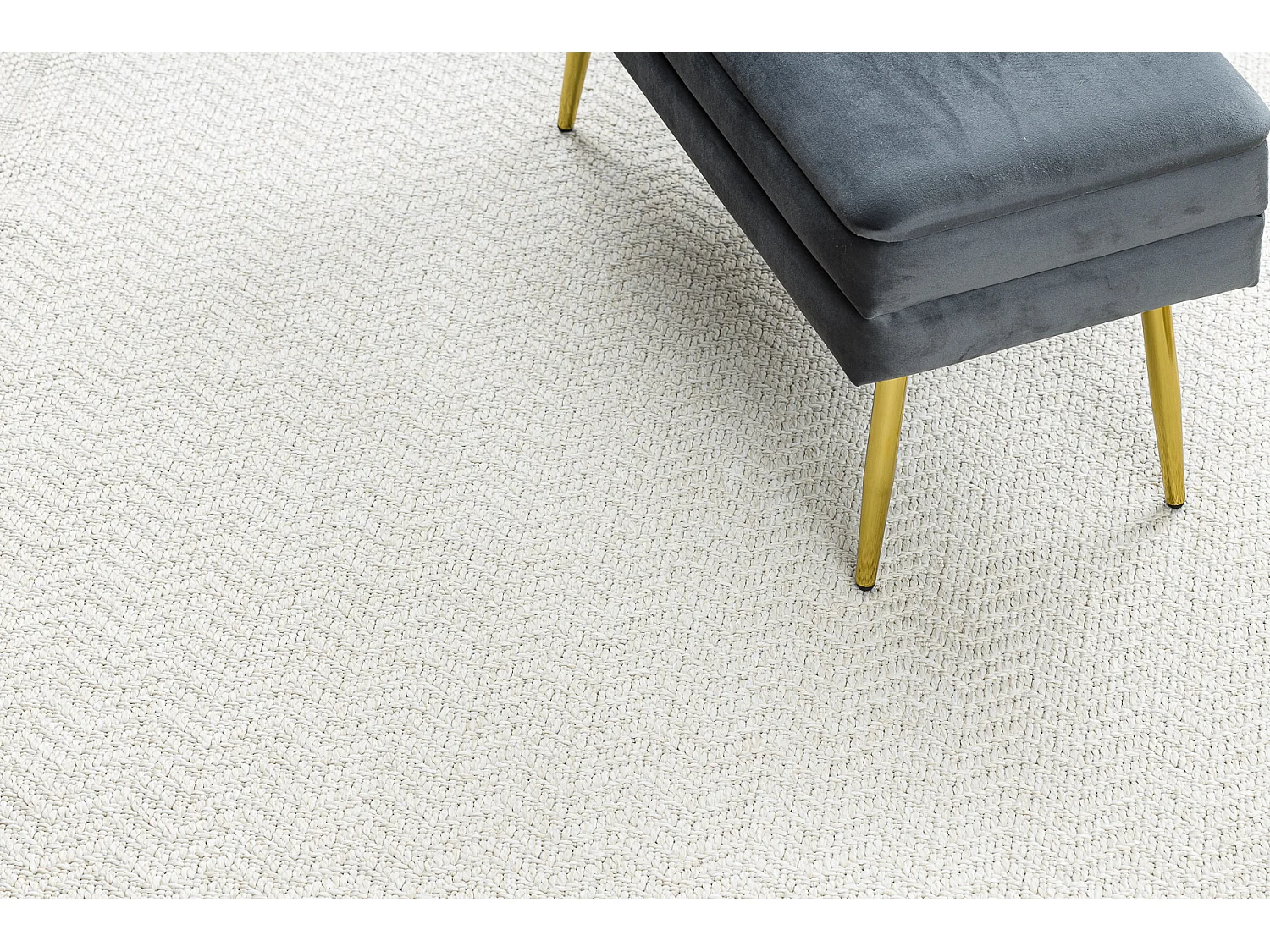 Teppich ORIGI 3739 creme - Rahmen, Fischgrät flachgewebte SISAL schnu 58x100 cm