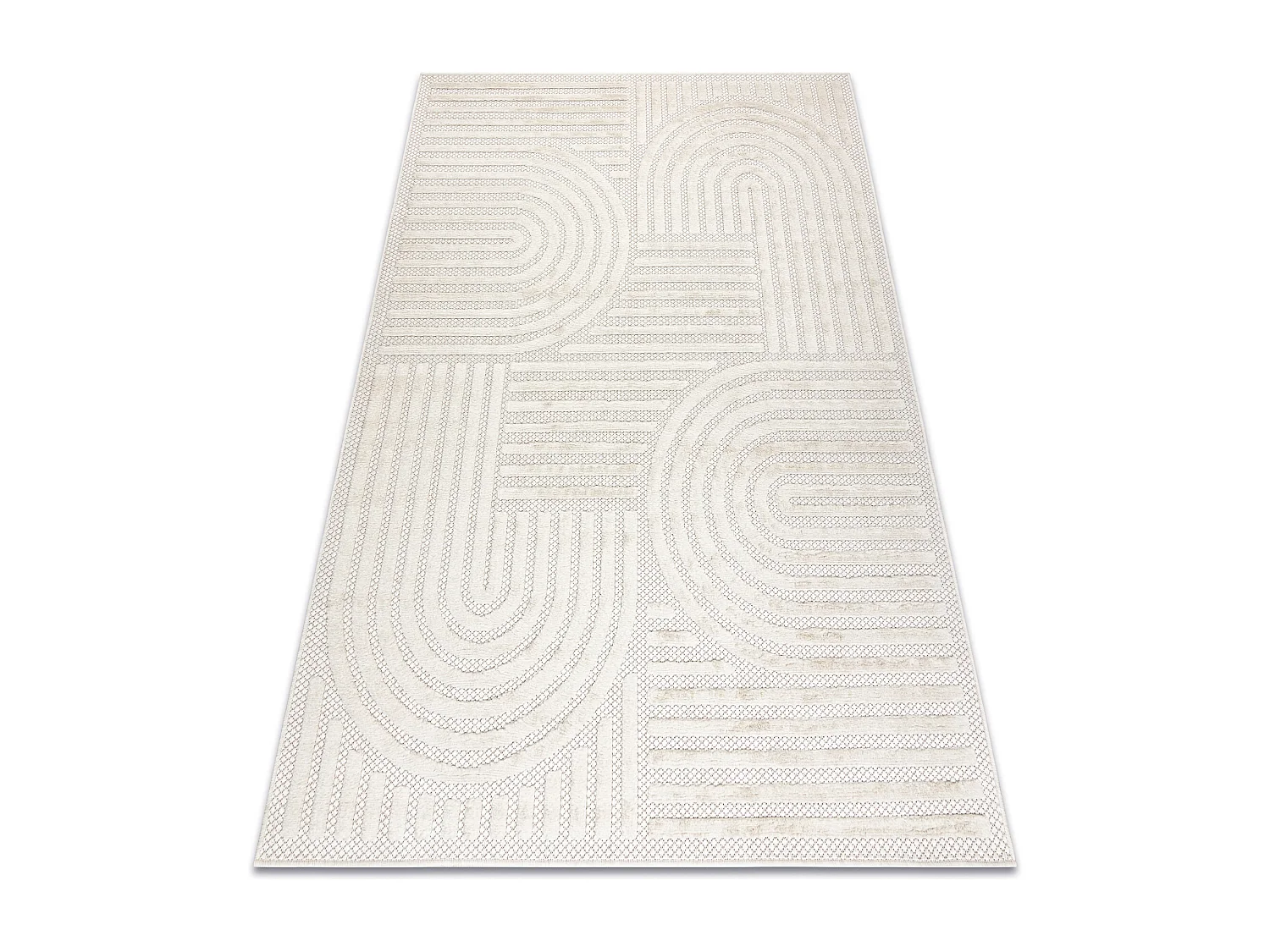 Tappeto SANTO SIZAL 0989 geometrica bianco 160x220 cm