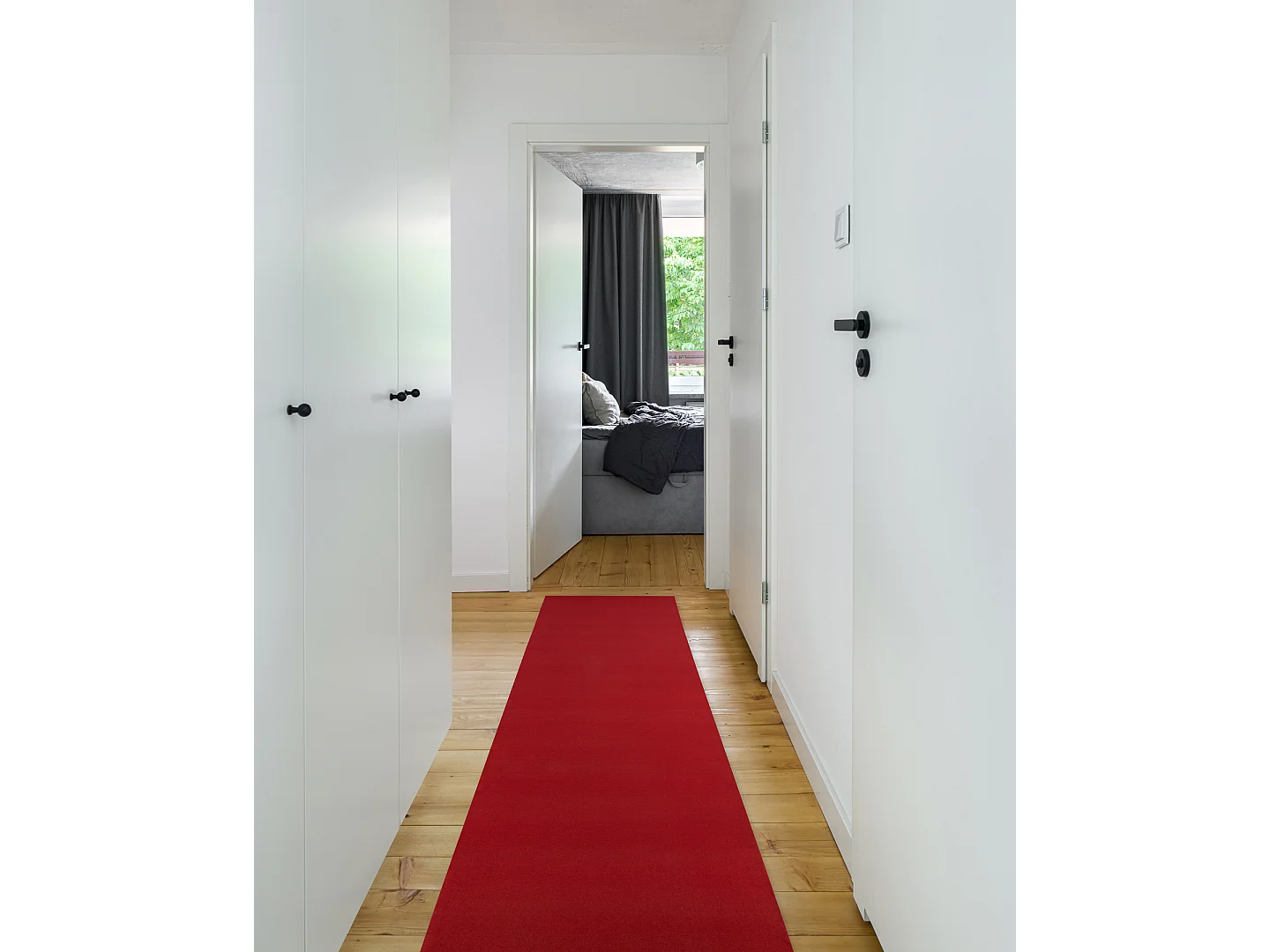 TAPIS DE COULOIR ANTIDÉRAPANT RUMBA 1974 Mariage couleur unique borde 120x1150 cm