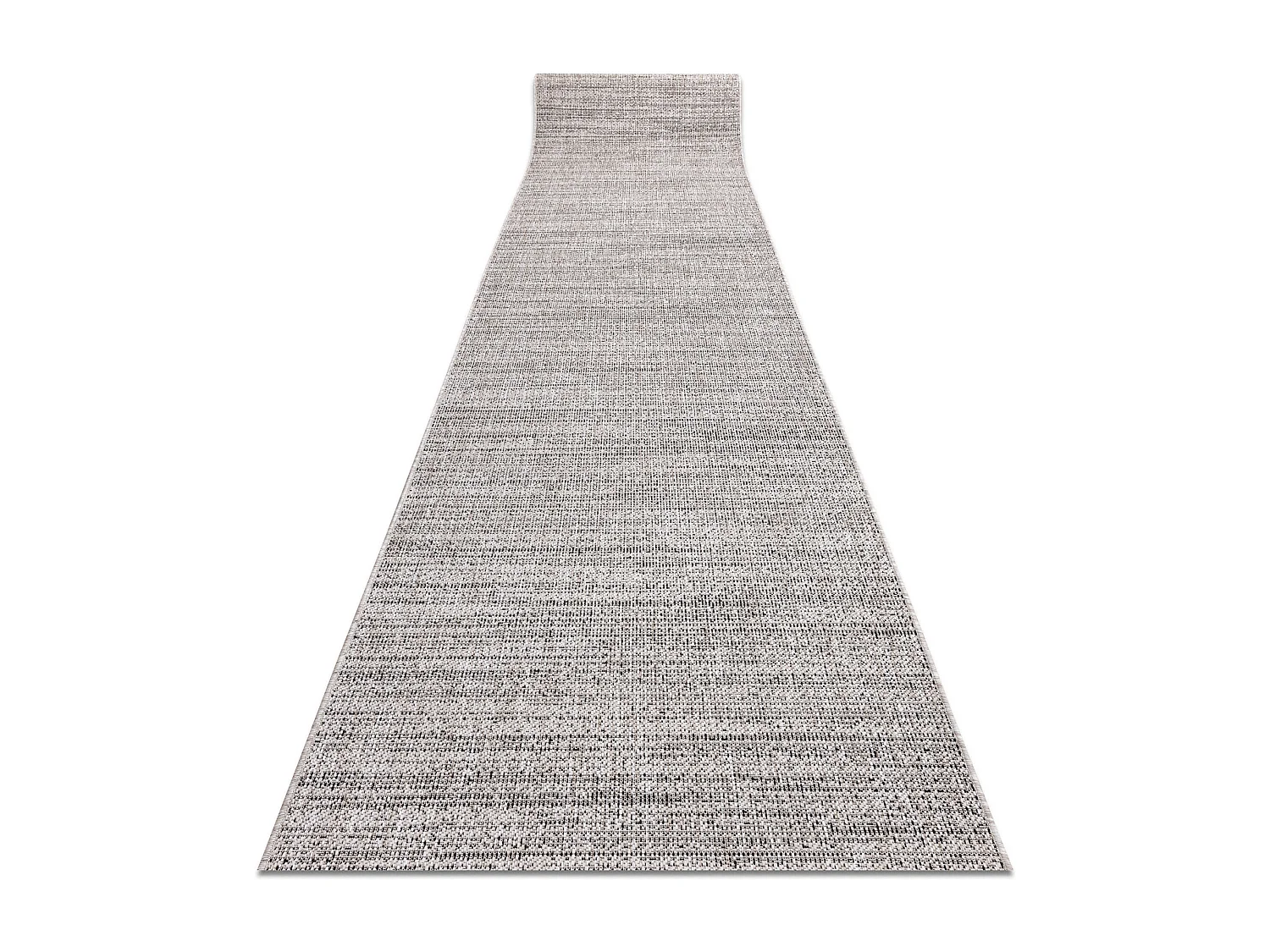 Vloerbekleding SISAL FLOORLUX patroon 20389 zilver / zwart 80x920 cm