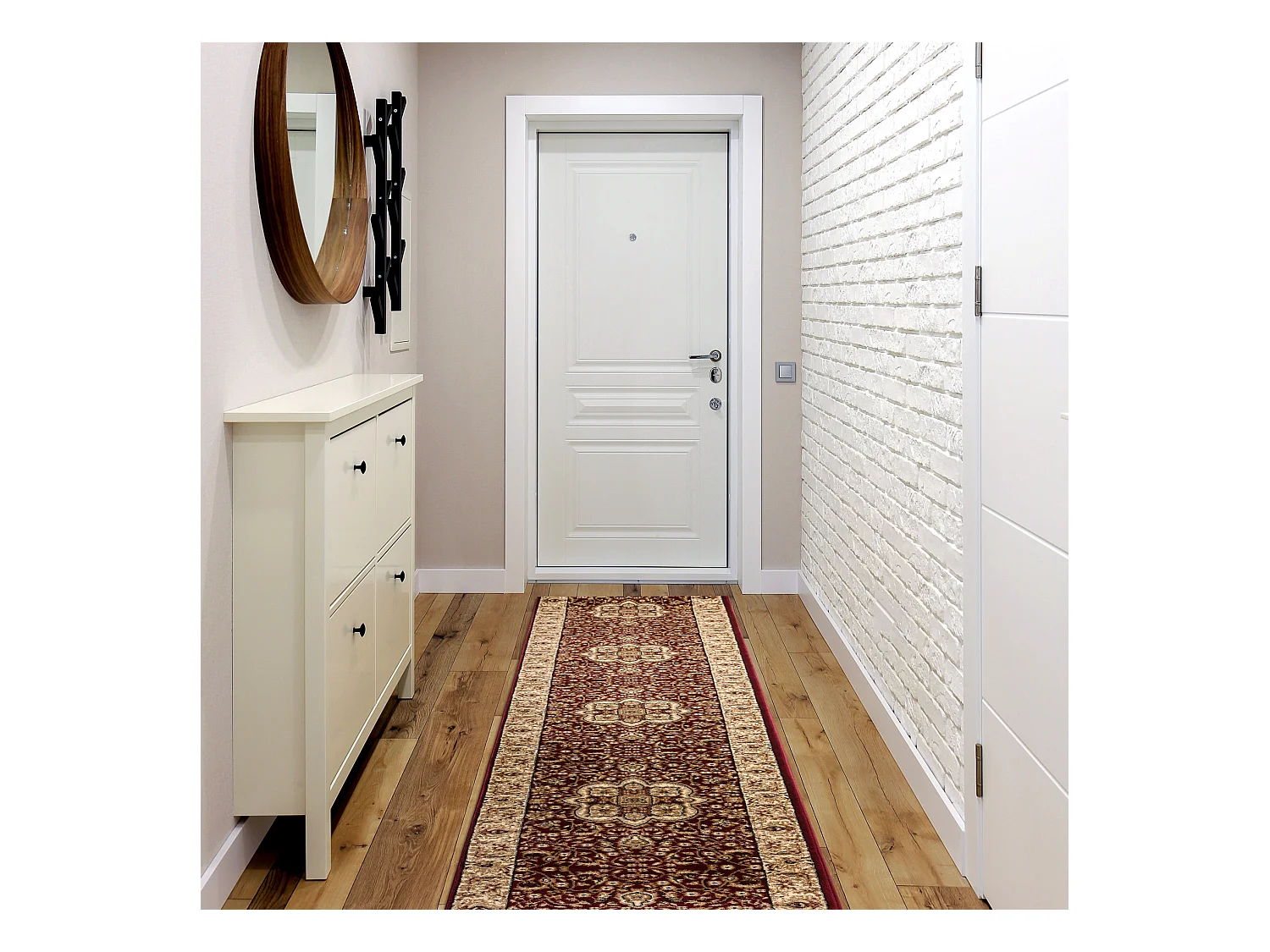 Tapis de couloir HEAT-SET ROYAL AGY 0521 bordeaux 100x240 cm