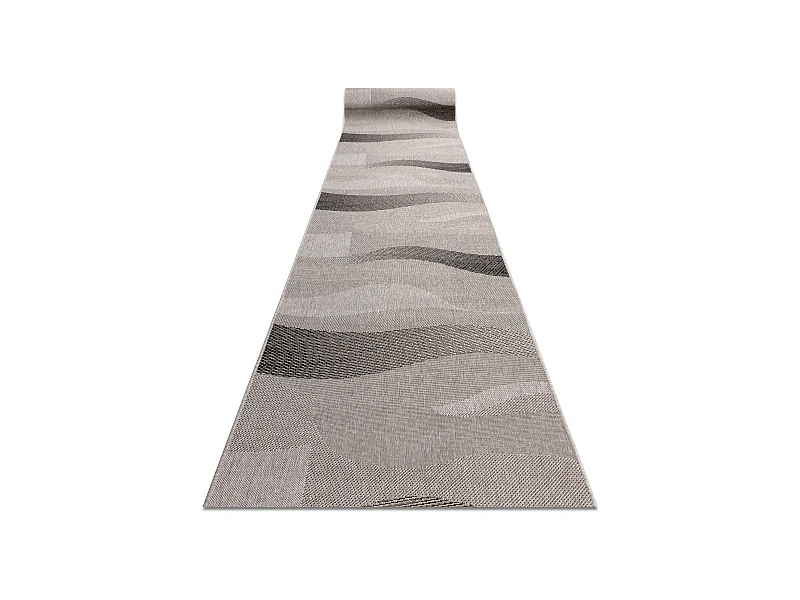 Läufer SIZAL FLOORLUX Modell 20212 silver / black 120x110 cm