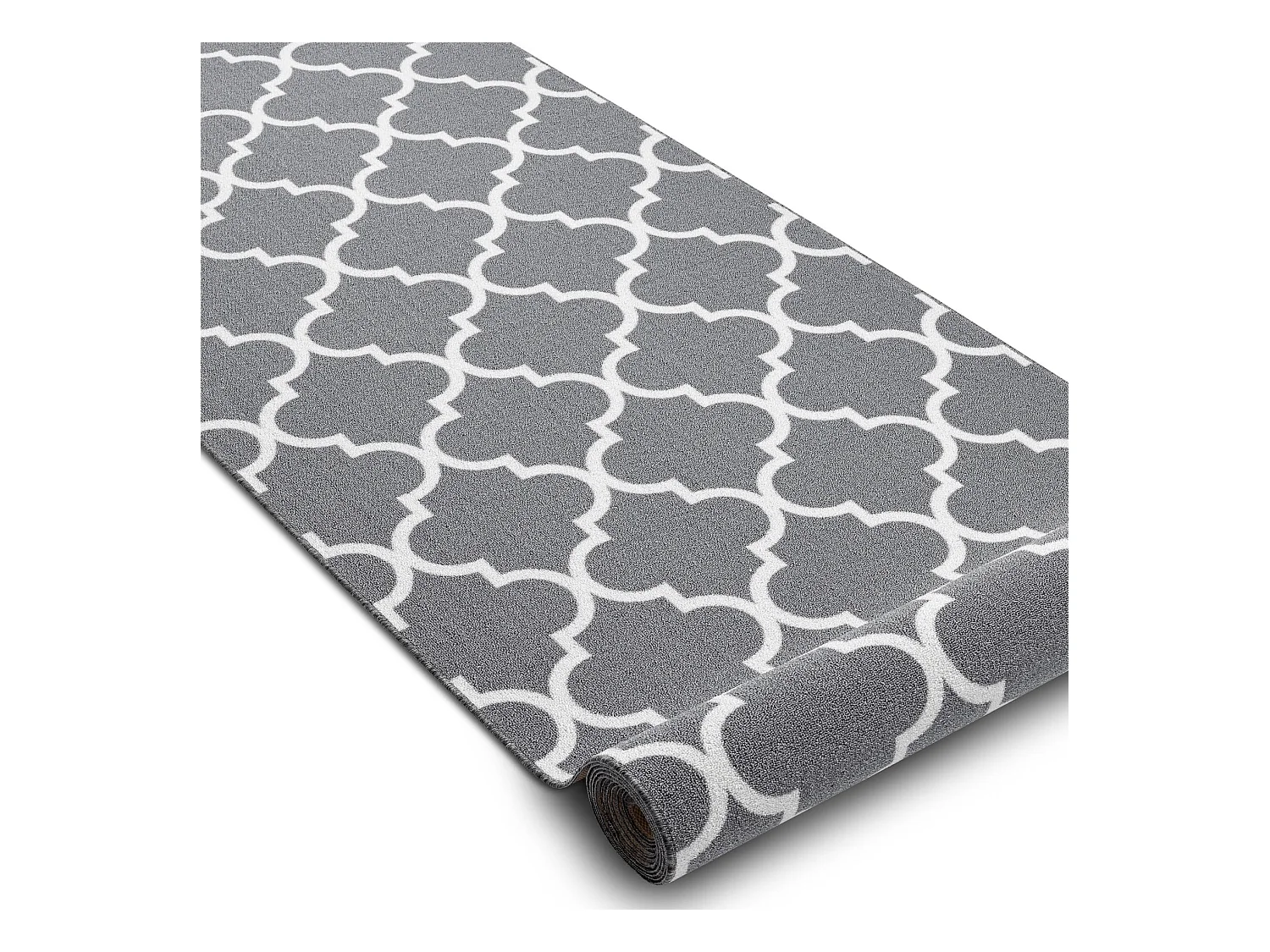 Gegummeerde bestrating Marokkaanse Klaver grijskleuring TRELLIS 30352 110x540 cm