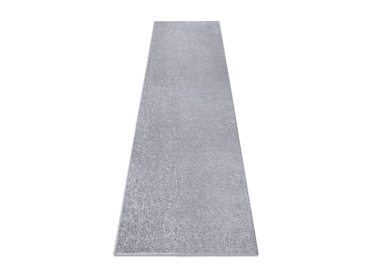 Tapis de couloir SANTA FE argent 92 plaine couleur unie 150x470 cm