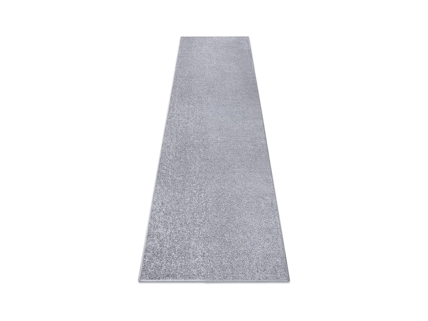 Tapis de couloir SANTA FE argent 92 plaine couleur unie 120x470 cm