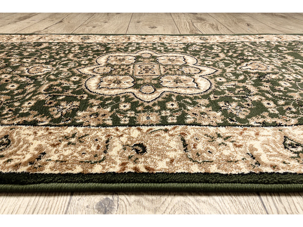 Tapis de couloir HEAT-SET ROYAL AGY 0521 vert 90x760 cm