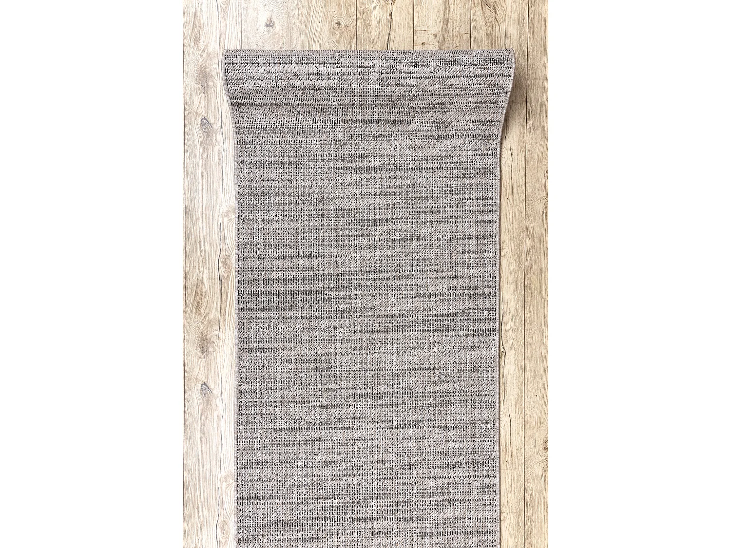 TAPIS DE COULOIR SIZAL FLOORLUX modèle 20389 argentin / noir 70x730 cm
