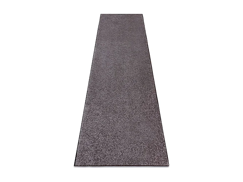 Tapis de couloir SANTA FE marron 42 plaine couleur unie 50x170 cm