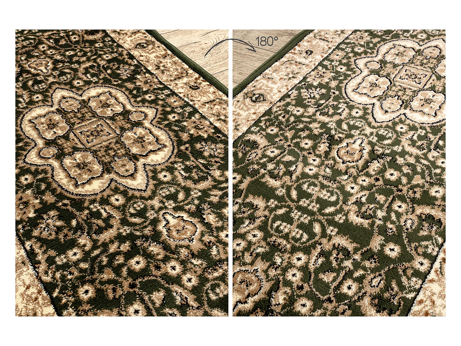 Vloerbekleding HEAT-SET ROYAL AGY 0521 groen 150x720 cm