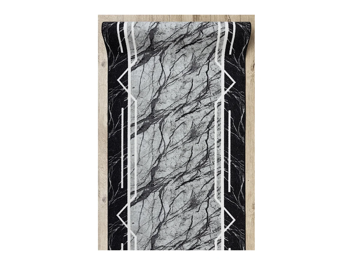 Alcatifa do corredor com reforço de borracha MARMUR Mármore, pedra c 110x1250 cm