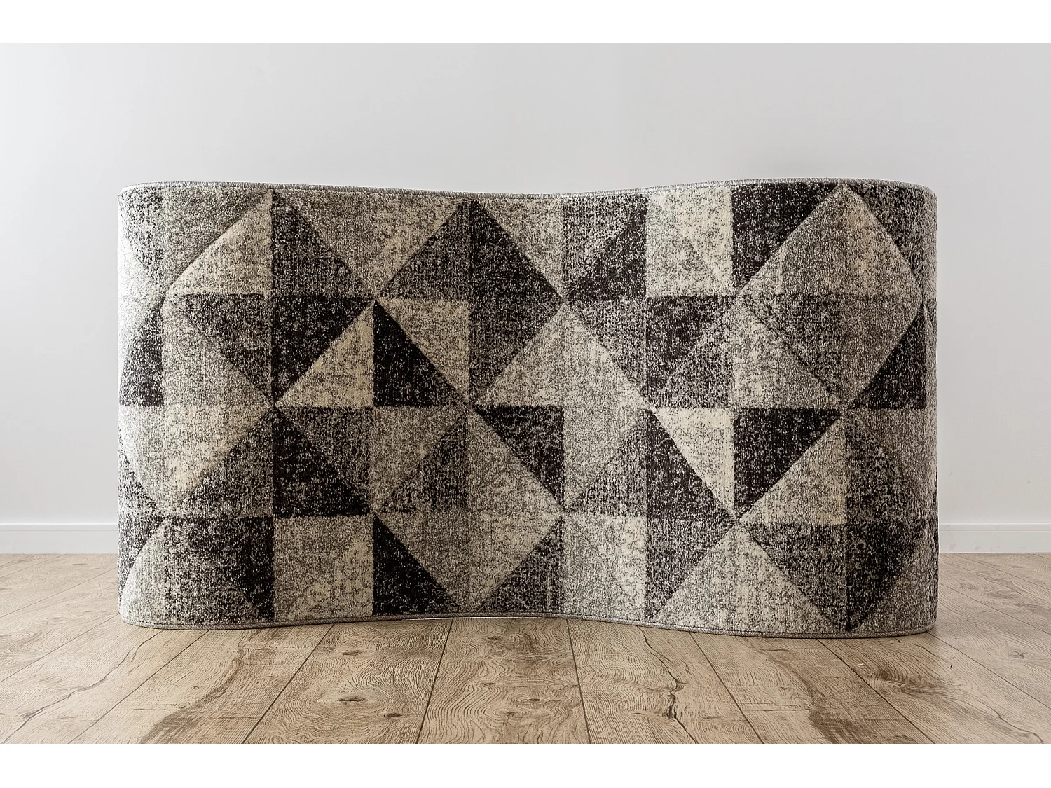 Tapis de couloir FEEL 5672/16811 TRIANGLES gris / anthracite / crème 100x920 cm