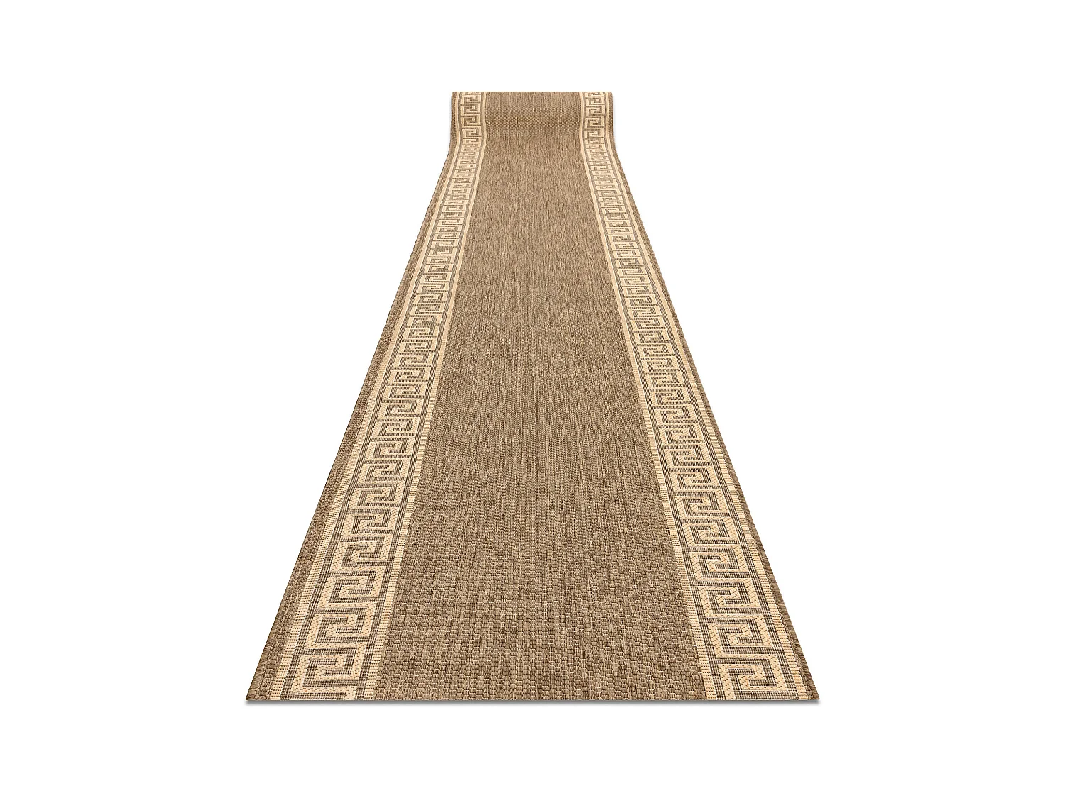 TAPIS DE COULOIR SIZAL FLOORLUX modèle 20014 café / mais 100x520 cm