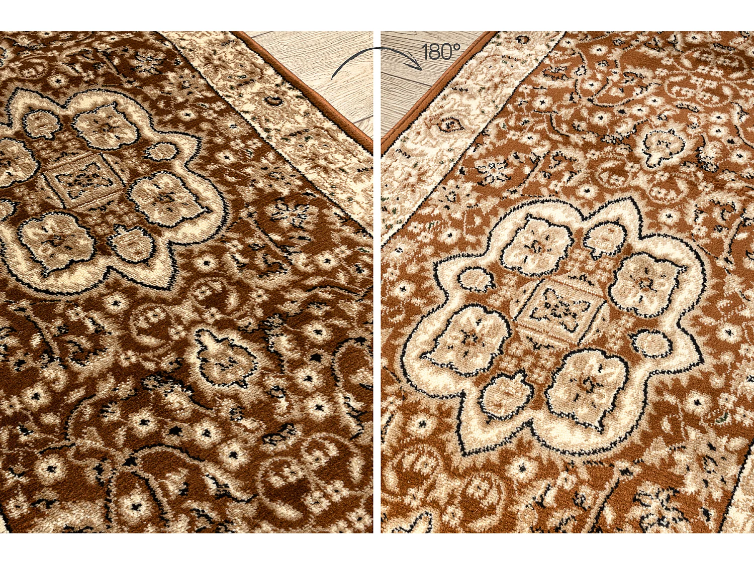 Tapis de couloir HEAT-SET ROYAL AGY 0521 marron 150x710 cm