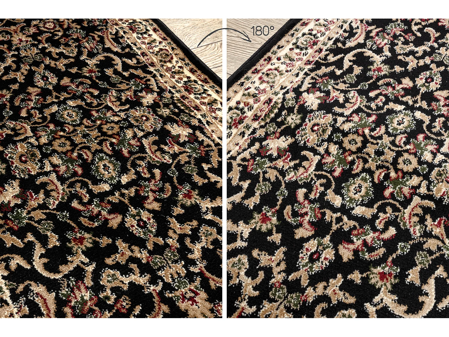 Vloerbekleding HEAT-SET ROYAL ADR 1745 zwart 70x230 cm