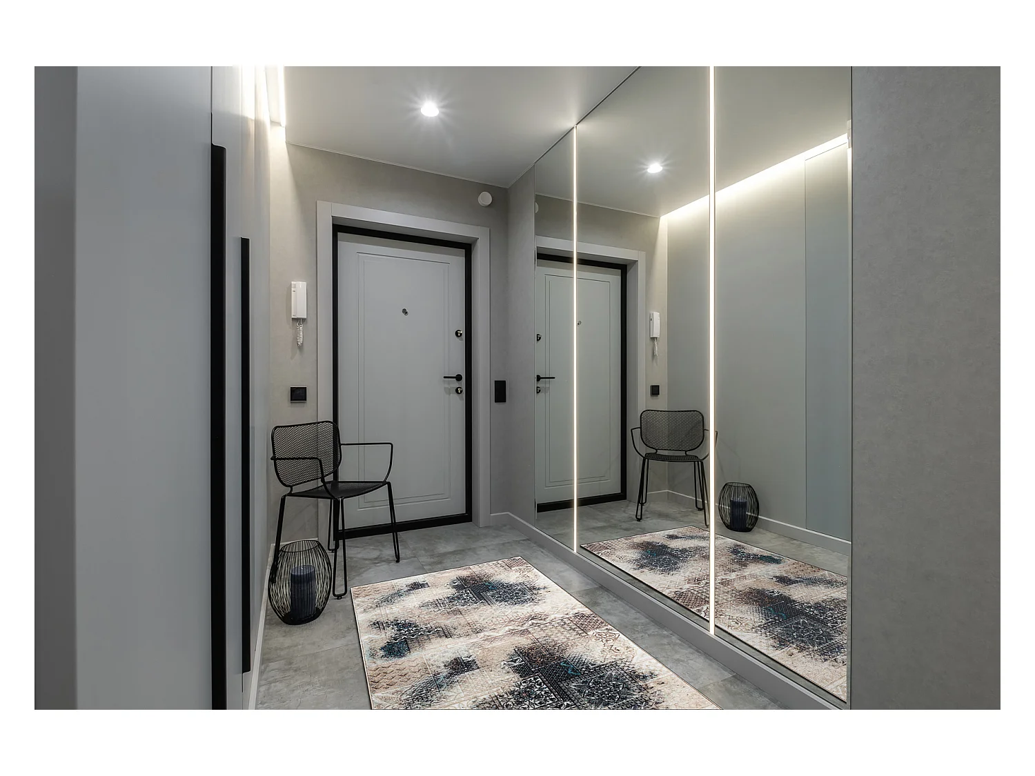 TAPIS DE COULOIR antidérapant PATCHWORK vintage la gomme beige 80x720 cm