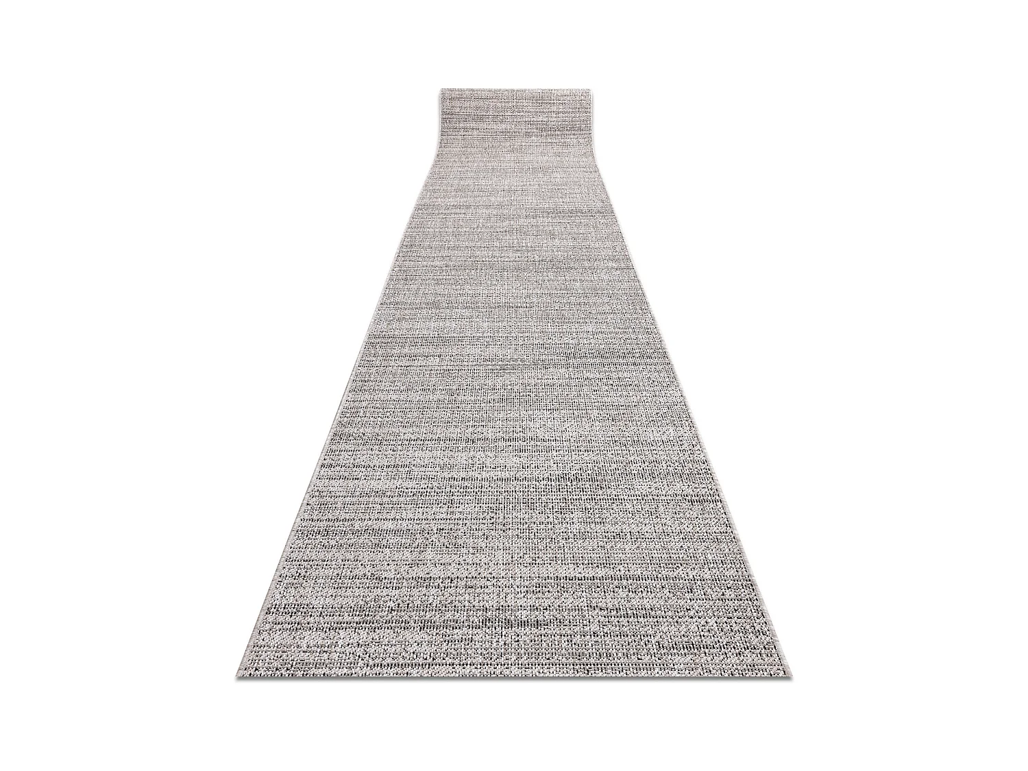 TAPIS DE COULOIR SIZAL FLOORLUX modèle 20389 argentin / noir 80x750 cm