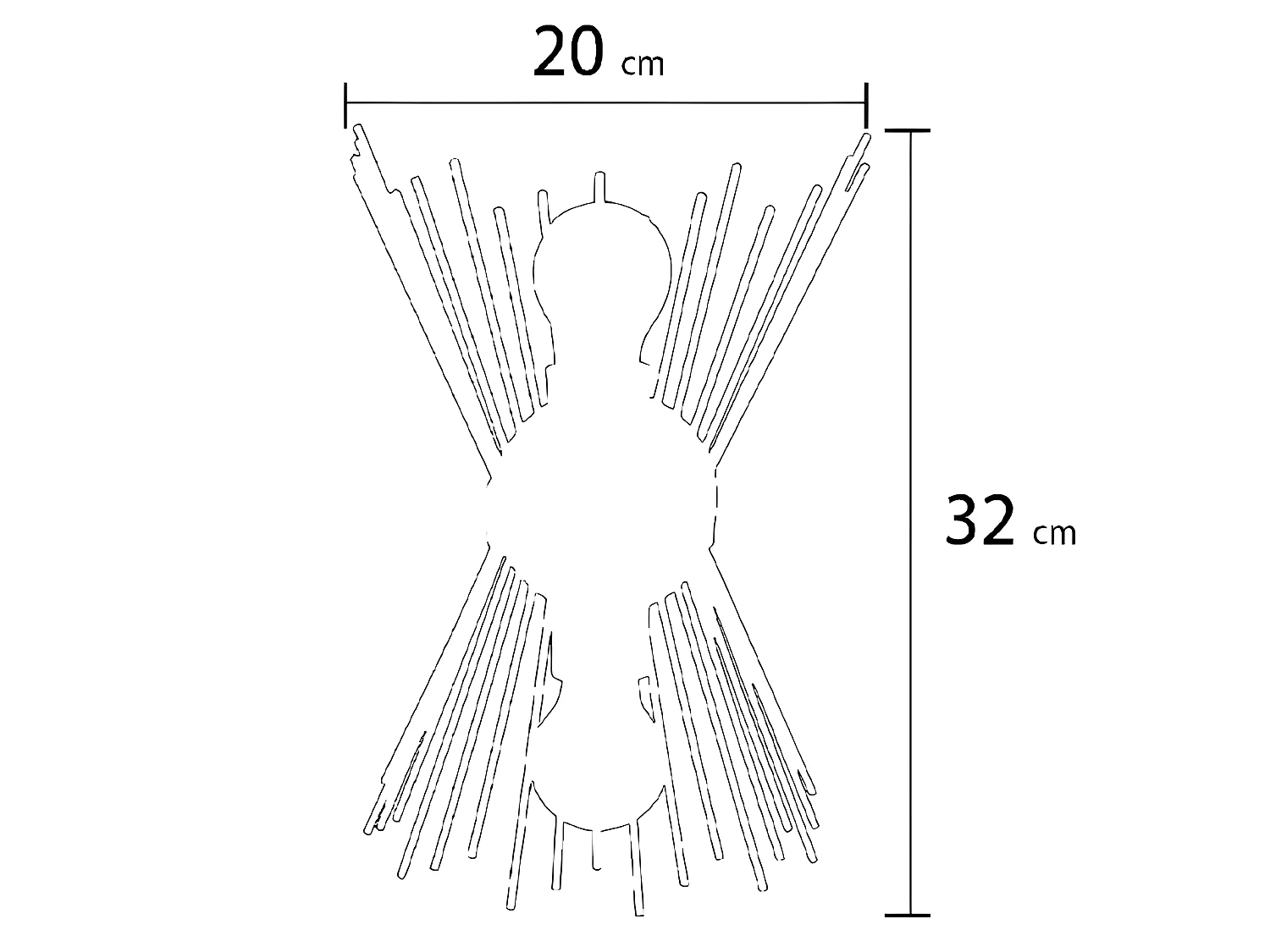 Applique Murale Brush - Noir, Cuivre - 22 x 32 x 15 cm