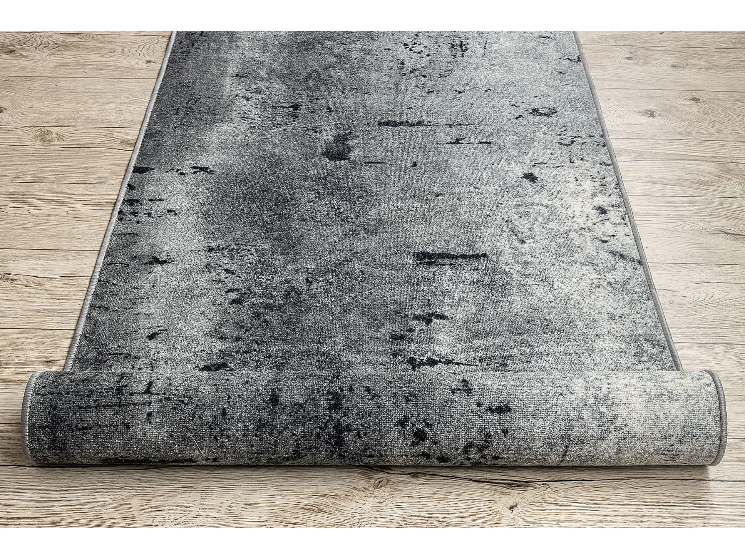 TAPIS DE COULOIR antidérapant MARL Béton la gomme gris 67x1300 cm