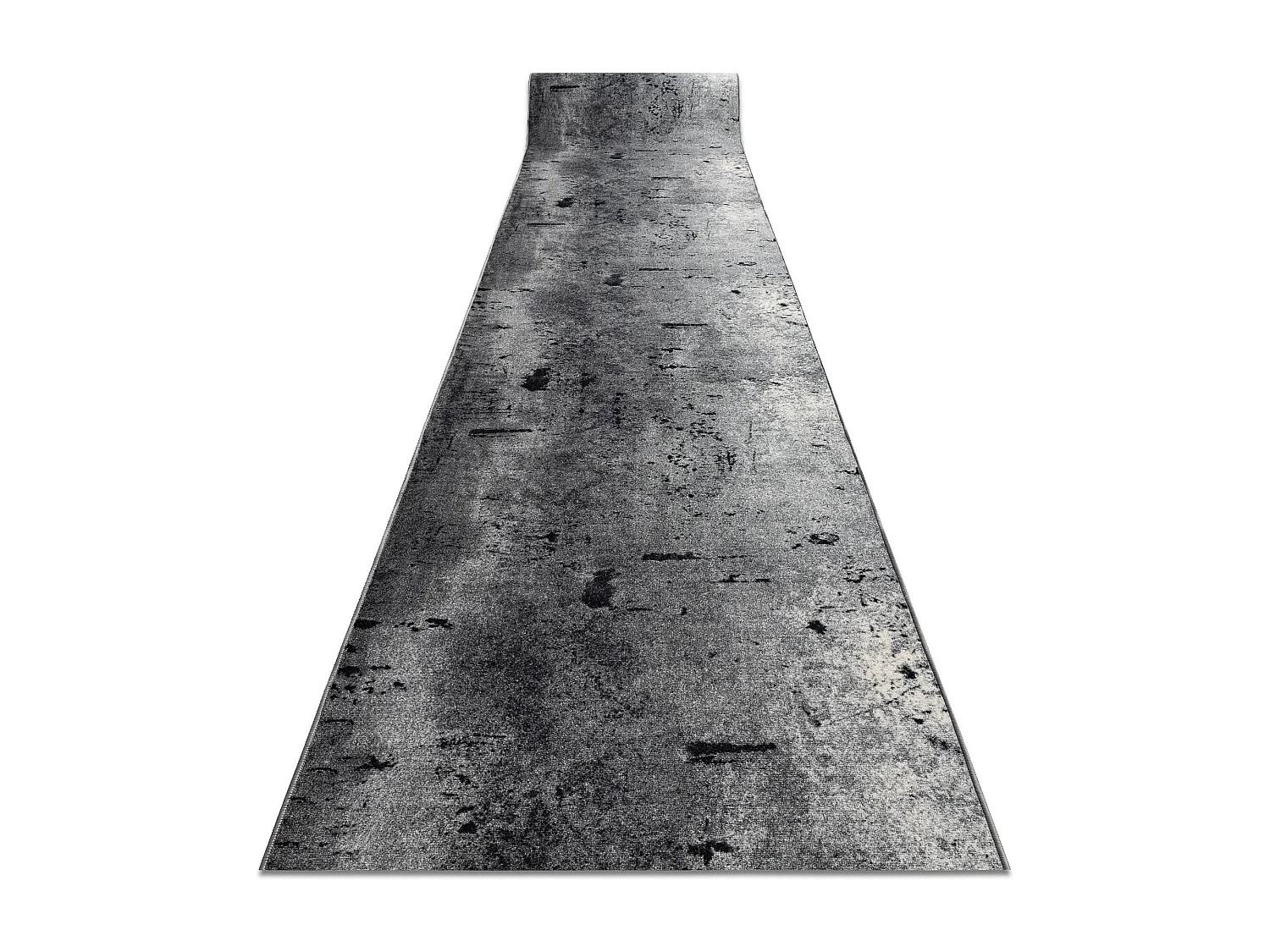 TAPIS DE COULOIR antidérapant MARL Béton la gomme gris 67x660 cm