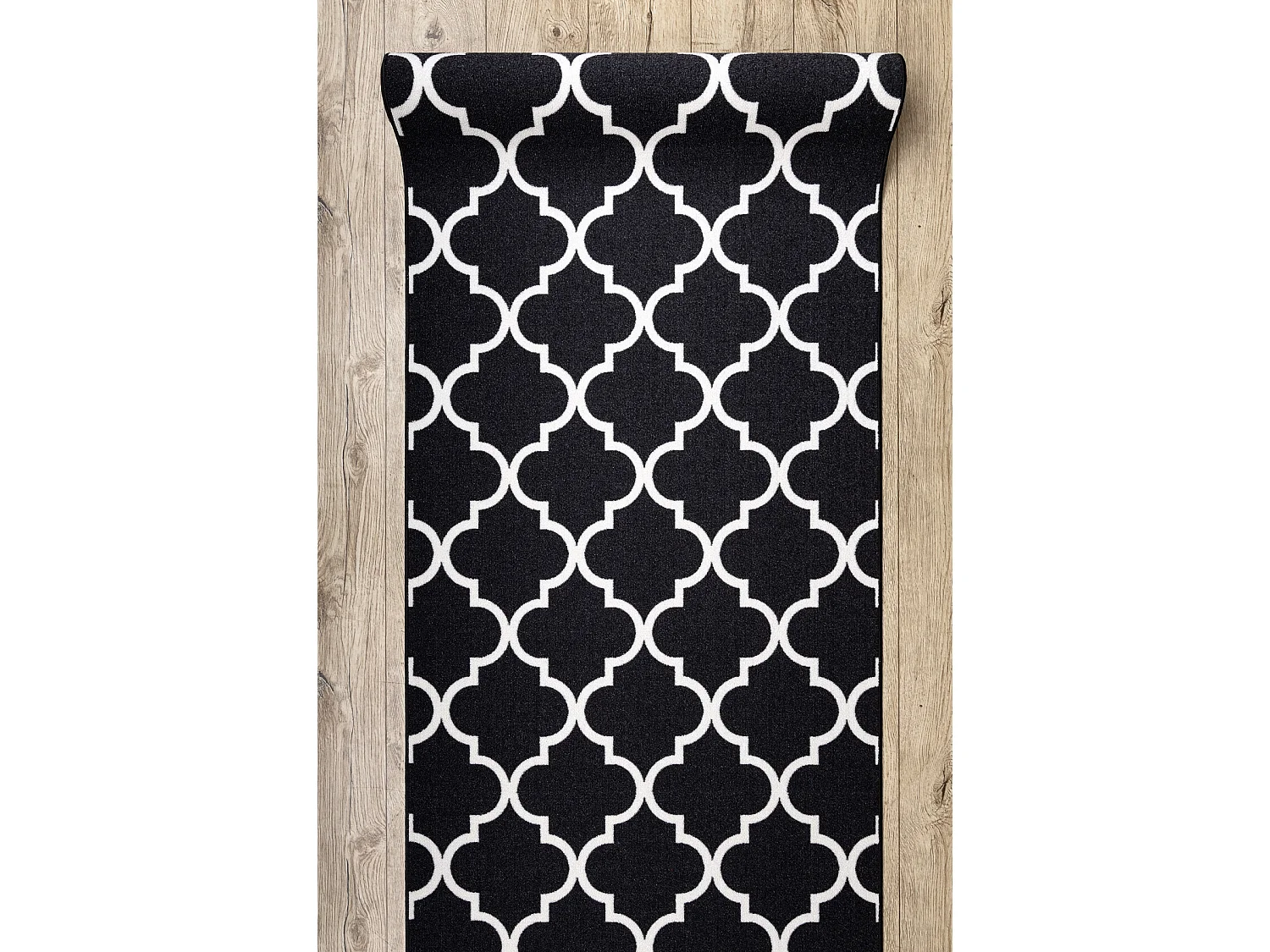 CHODNIK PODGUMOWANY 90 cm KONICZYNA MAROKAŃSKA czarny TRELLIS 30350 90x760 cm