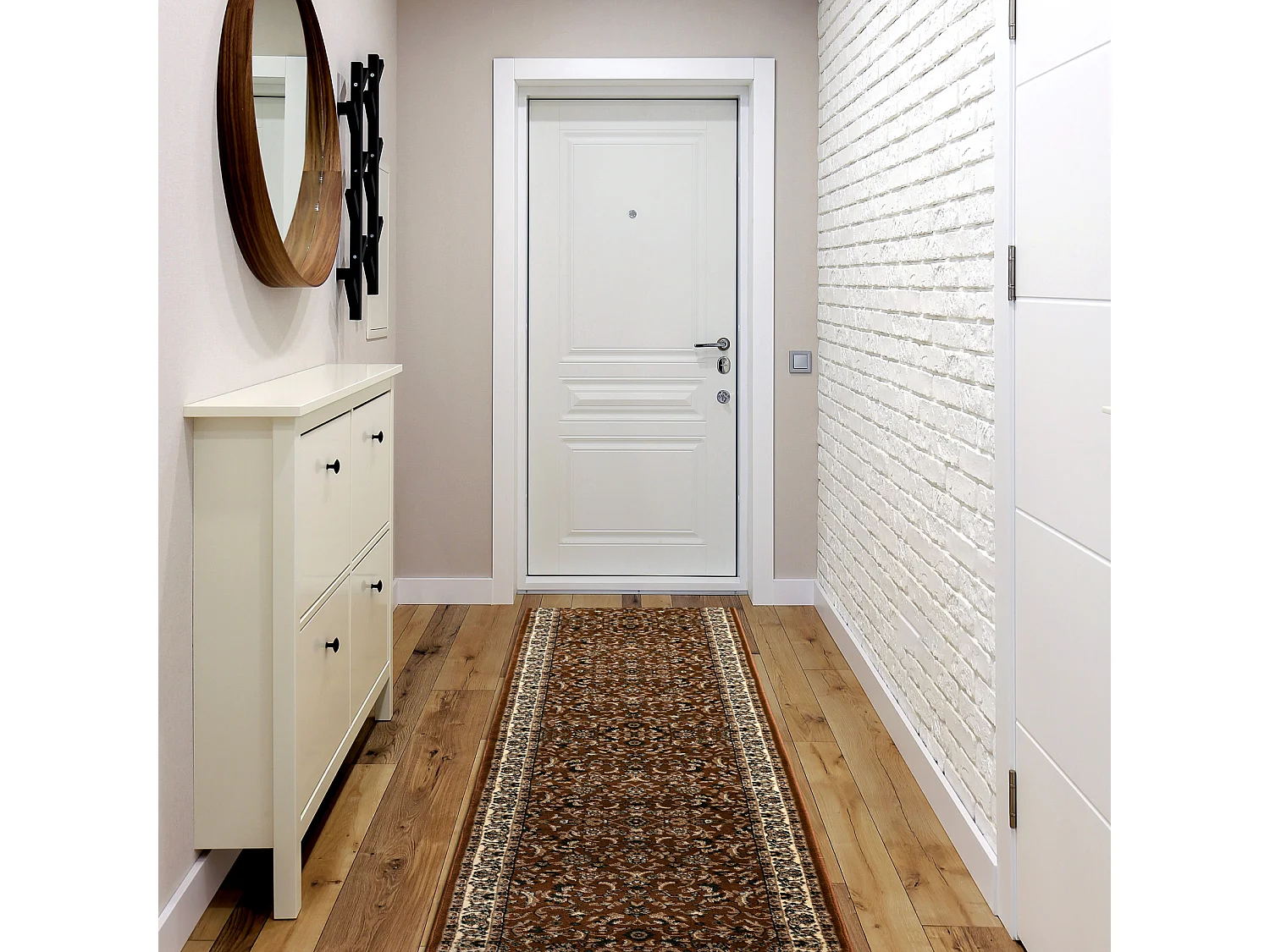 Tapis de couloir HEAT-SET ROYAL ADR 1745 marron 120x100 cm