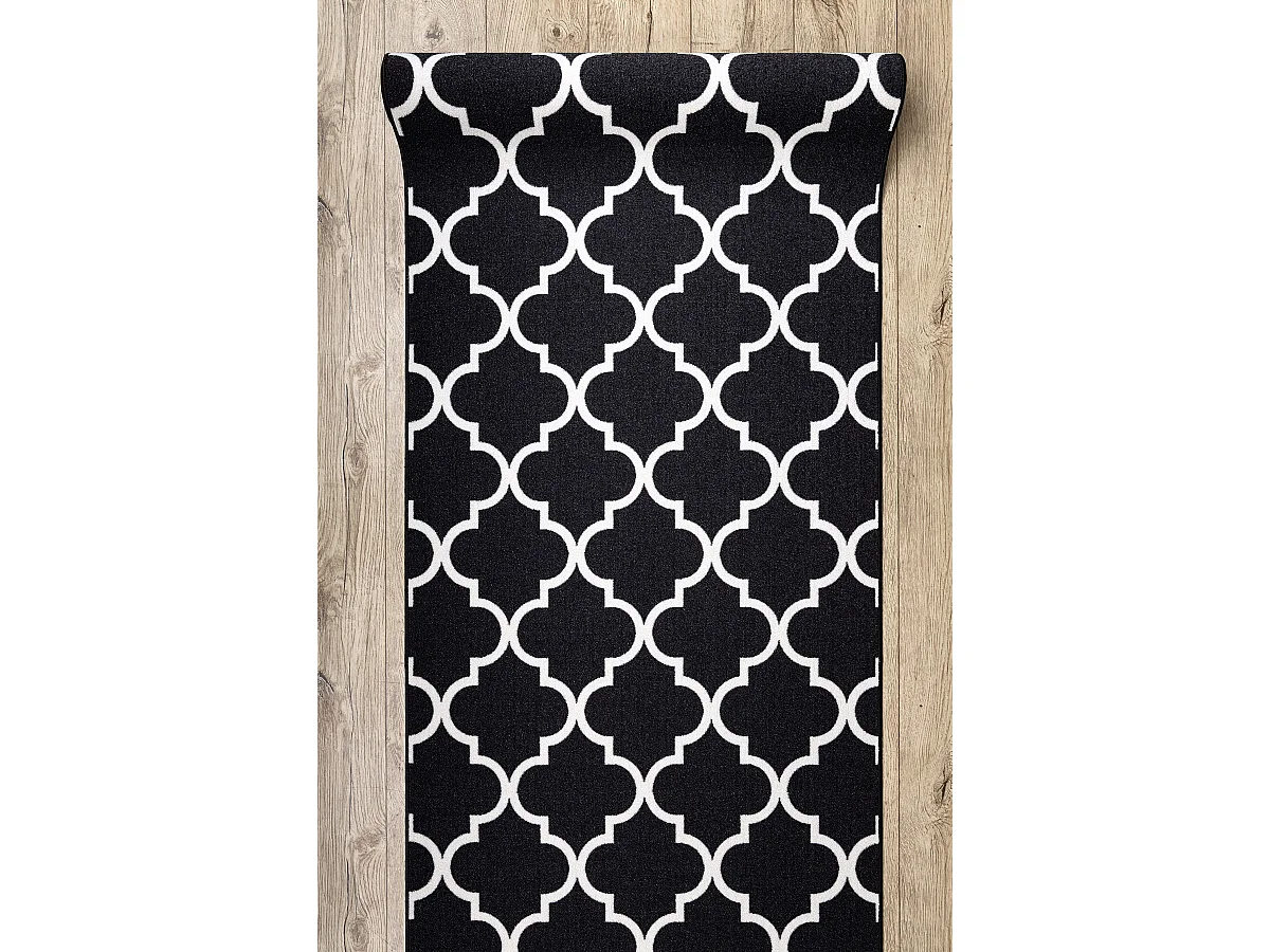 Läufer Antirutsch TRELLIS schwarz 30350 57x720 cm