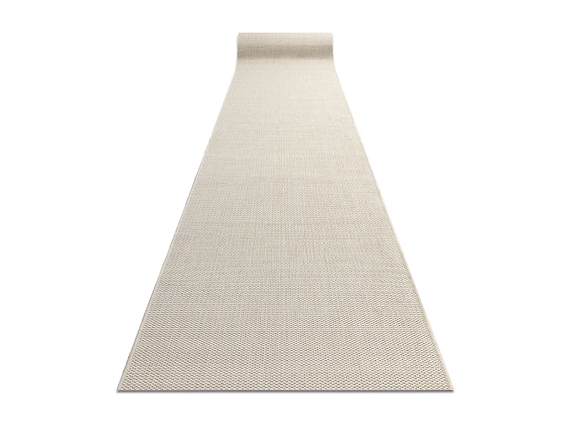 TAPIS DE COULOIR SIZAL FLOORLUX modèle 20433 crème LISSE 120x110 cm