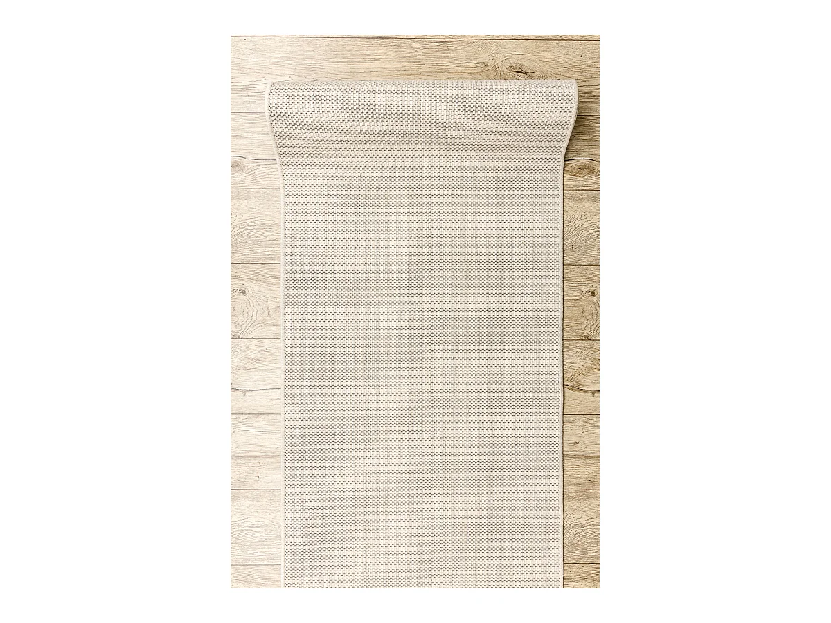 TAPIS DE COULOIR SIZAL FLOORLUX modèle 20433 crème LISSE 120x110 cm