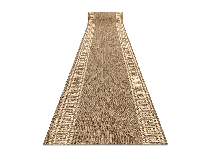 TAPIS DE COULOIR SIZAL FLOORLUX modèle 20014 café / mais 70x700 cm