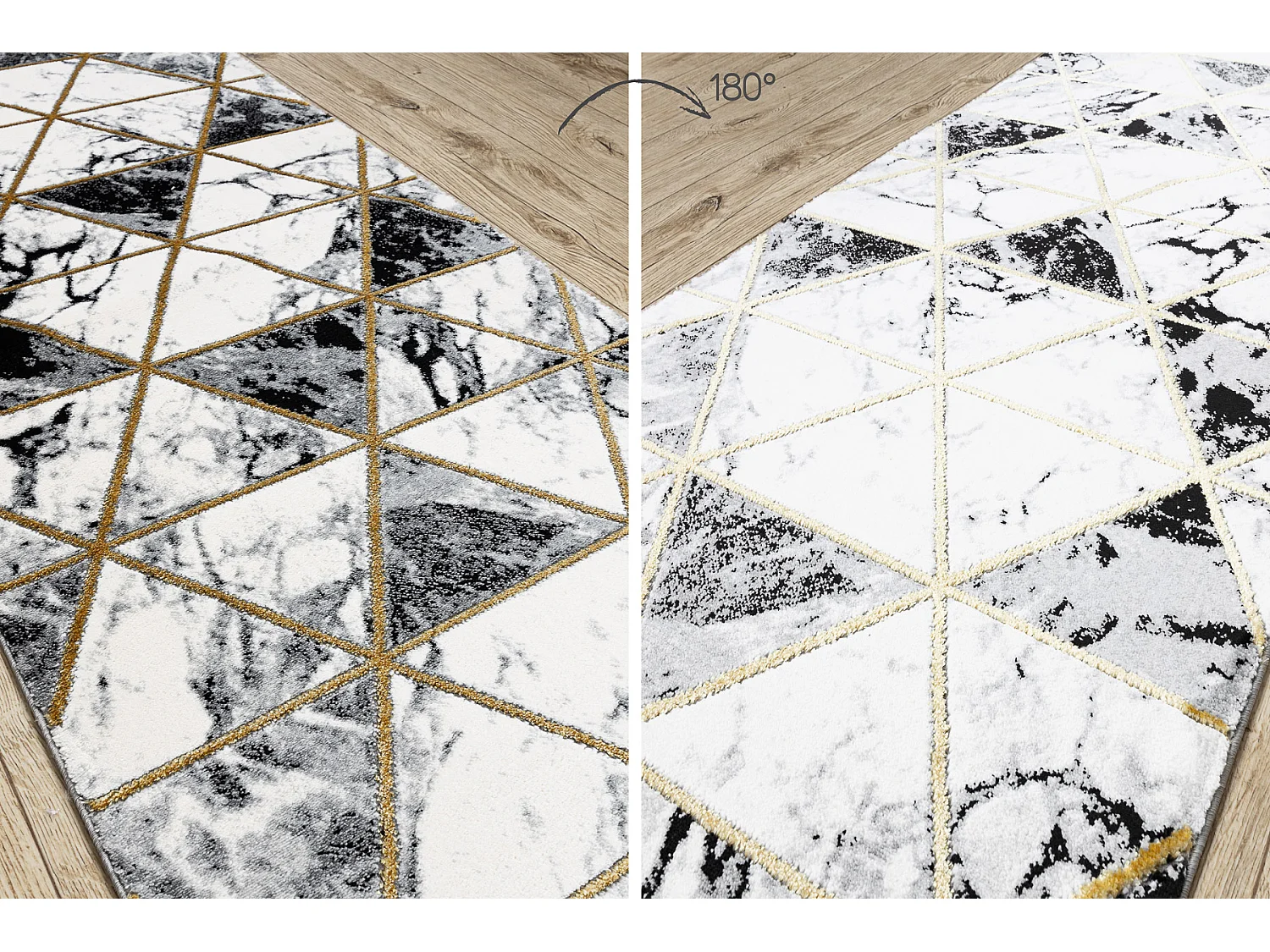 Tapis de couloir EMERALD exclusif 1020 glamour, élégant marbre, tria 70x900 cm