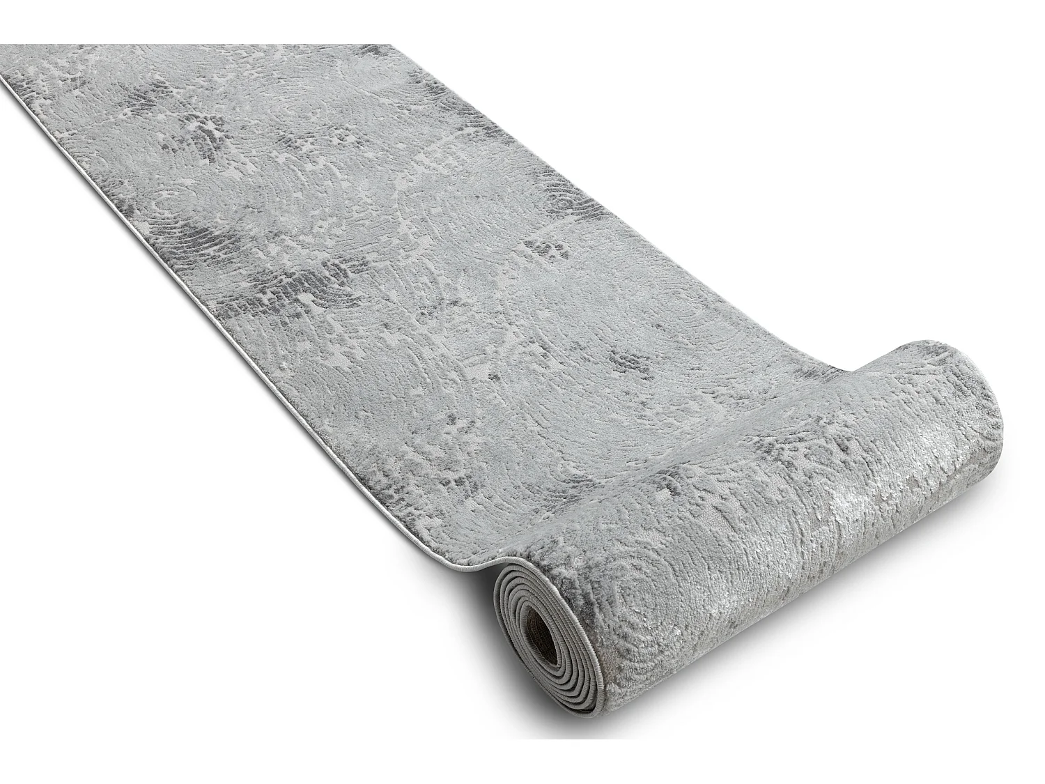 Chodnik Strukturalny MEFE 8725 dwa poziomy runa szary 80 cm 80x770 cm