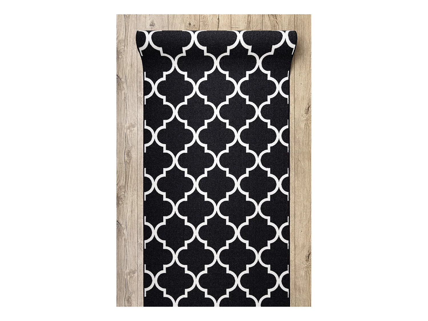 Läufer Antirutsch TRELLIS schwarz 30350 67x690 cm