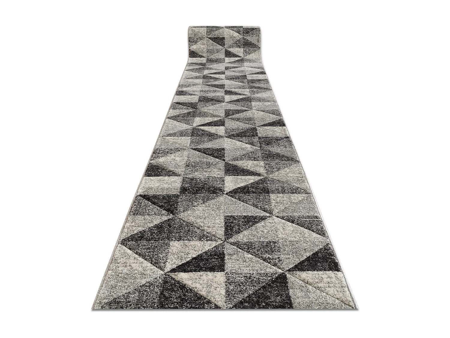 Tapis de couloir FEEL 5672/16811 TRIANGLES gris / anthracite / crème 70x410 cm