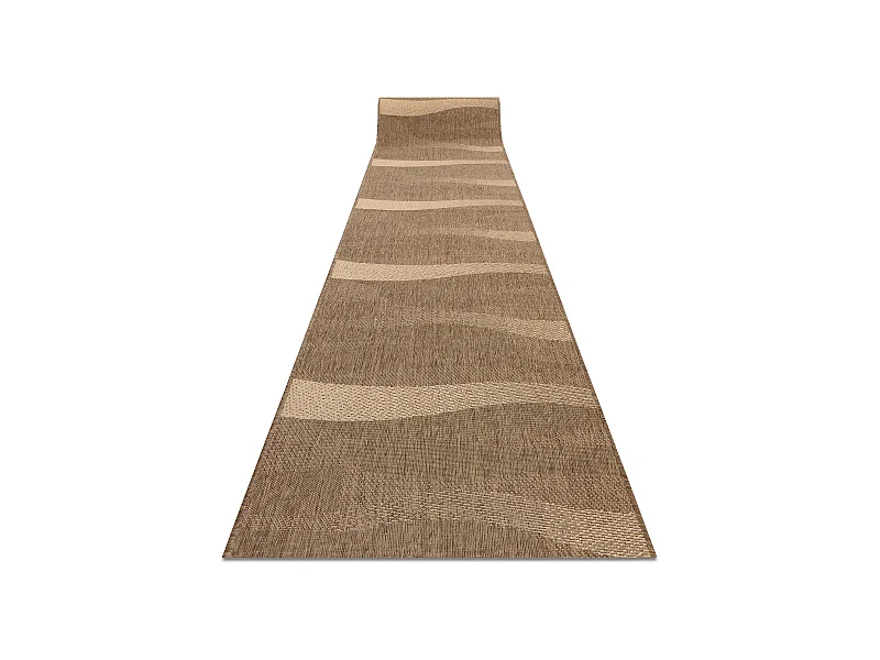 Vloerbekleding SISAL FLOORLUX patroon 20212 coffee / meer 70x600 cm