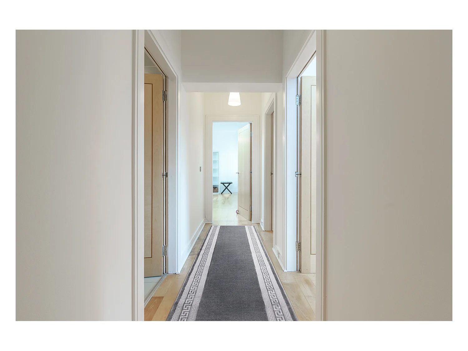 Tapis de couloir Structural MEFE 2813 Cadre, clé grecque deux niveaux 120x100 cm