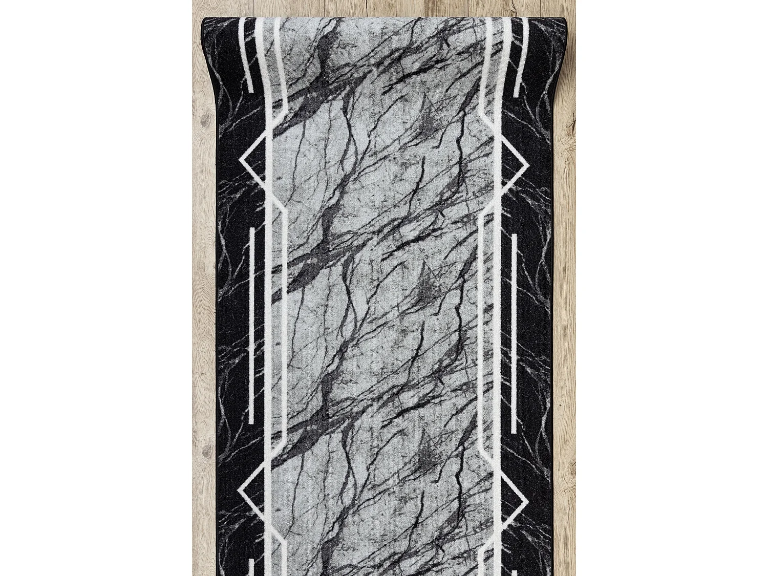 Alcatifa do corredor com reforço de borracha MARMUR Mármore, pedra c 100x560 cm