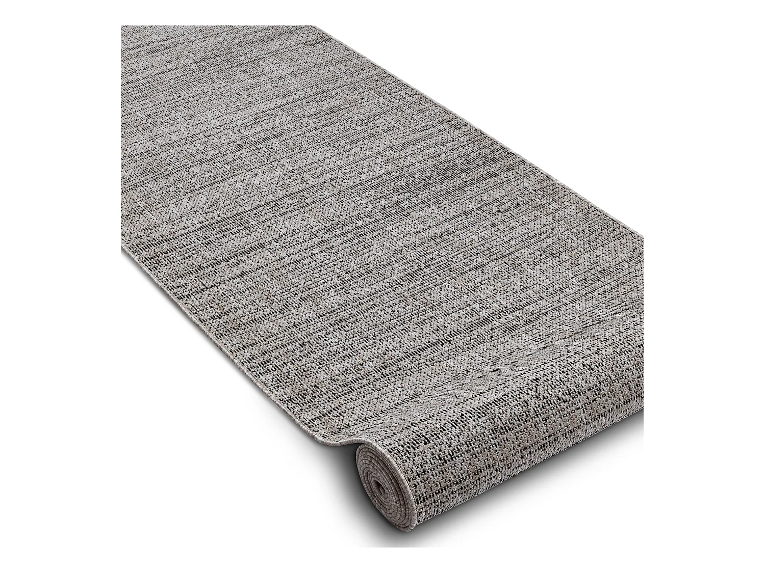 TAPIS DE COULOIR SIZAL FLOORLUX modèle 20389 argentin / noir 80x760 cm