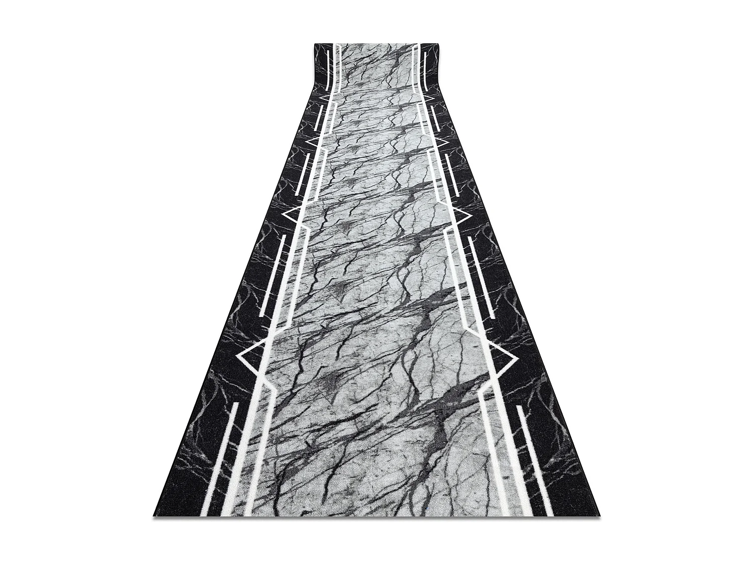 TAPIS DE COULOIR antidérapant MARMUR Marbre, calcul gris 67x820 cm