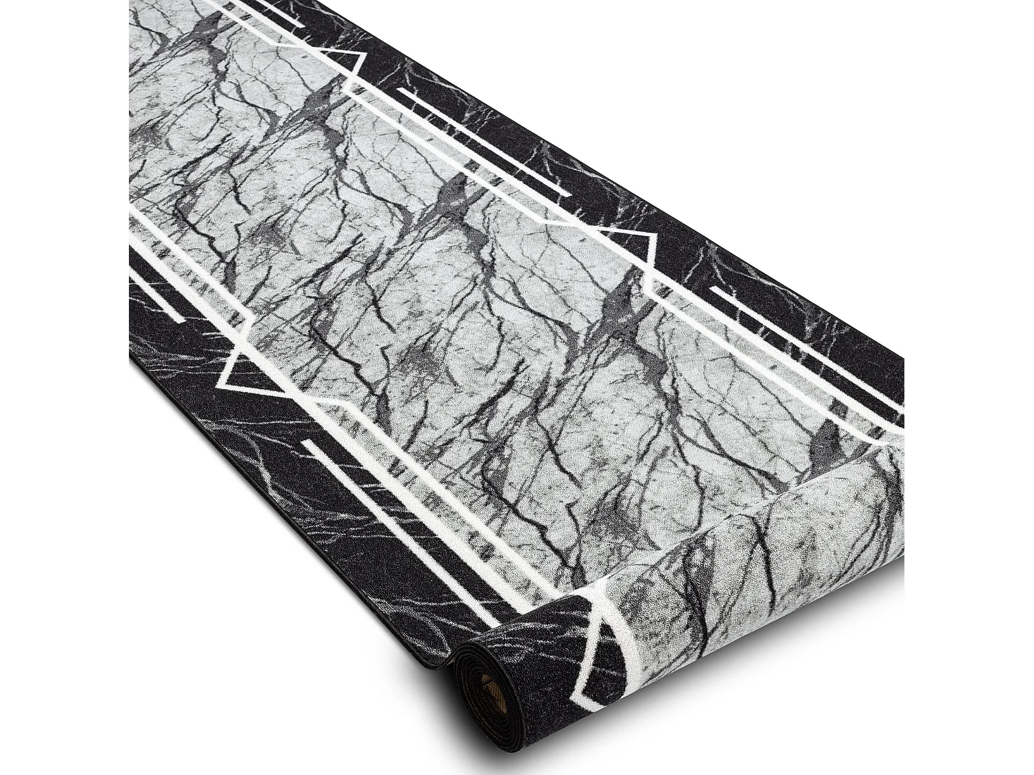 TAPIS DE COULOIR antidérapant MARMUR Marbre, calcul gris 67x920 cm