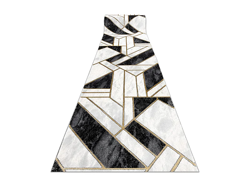 Tapijtloper EMERALD exclusief 1015 glamour, stijlvol marmer, geometris 100x760 cm