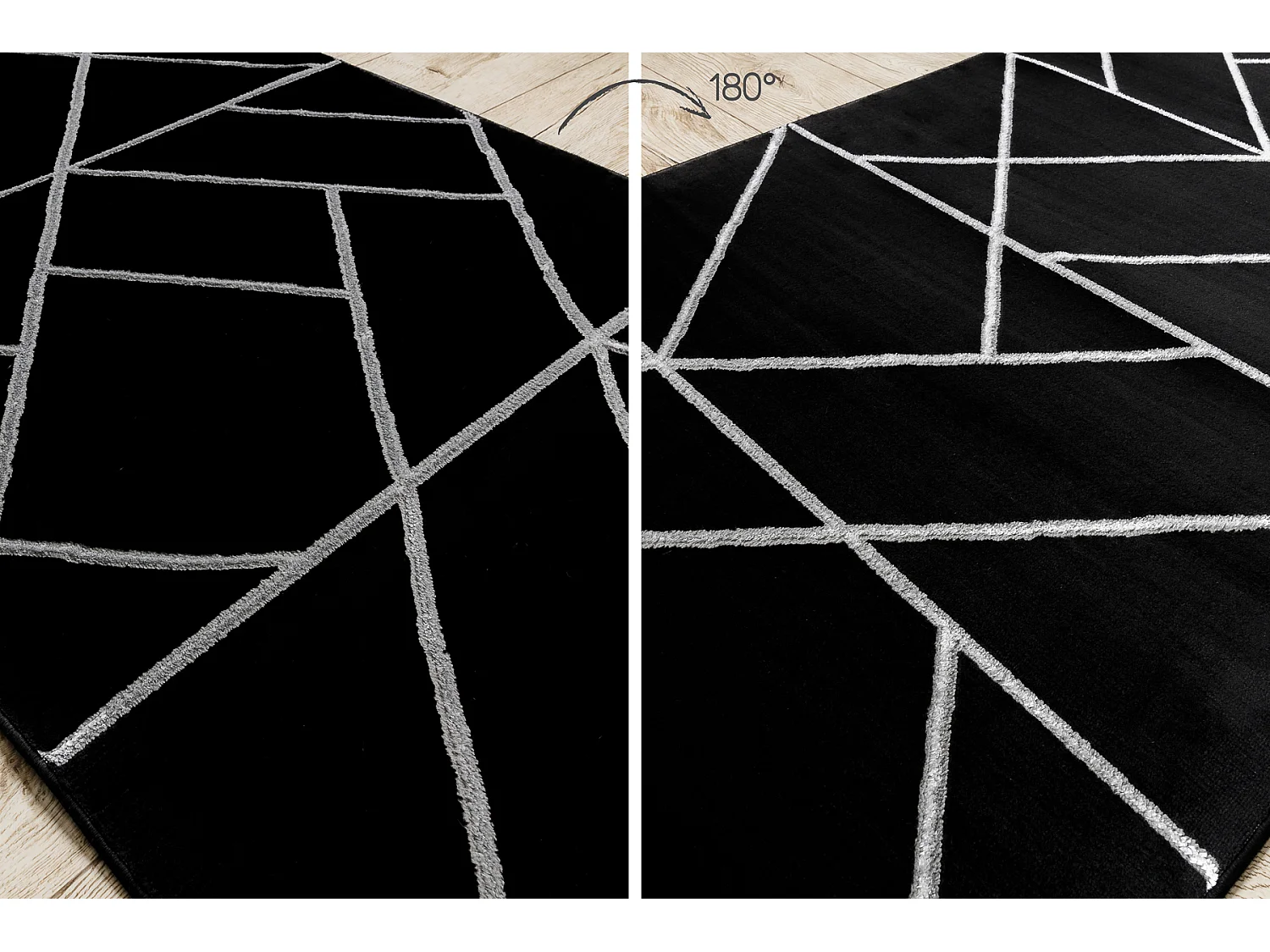 Tapis de couloir EMERALD exclusif 7543 glamour, élégant géométriqu 100x240 cm