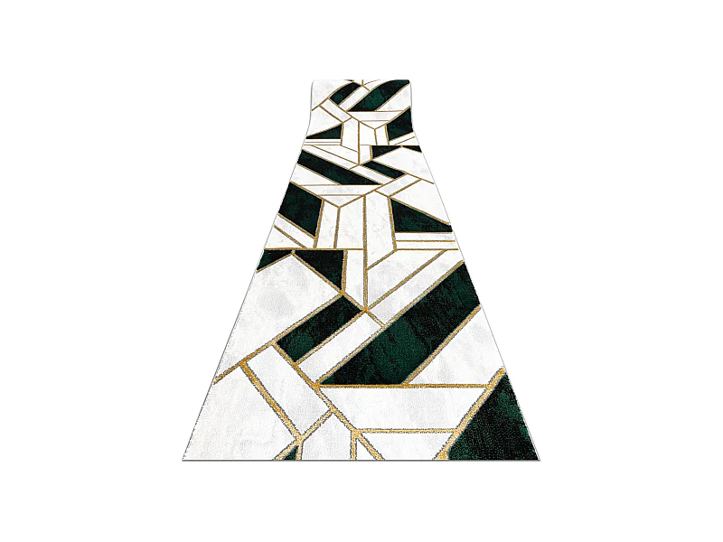 Exklusiv EMERALD Läufer 1015 glamour, stilvoll Marmor, geometrisch Fl 100x370 cm