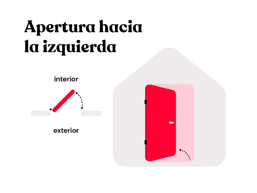 Puerta de entrada de acero inox Ancho 207 x Ancho 100 cm antracita - abre a la izquierda - TIFANA