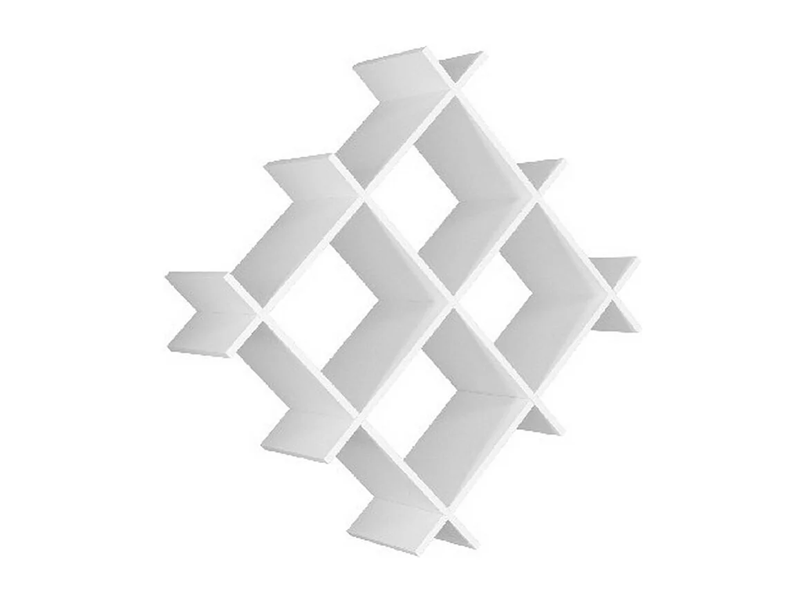 Étagère Farley, Blanc, 75x27x75 cm, EPIKASA