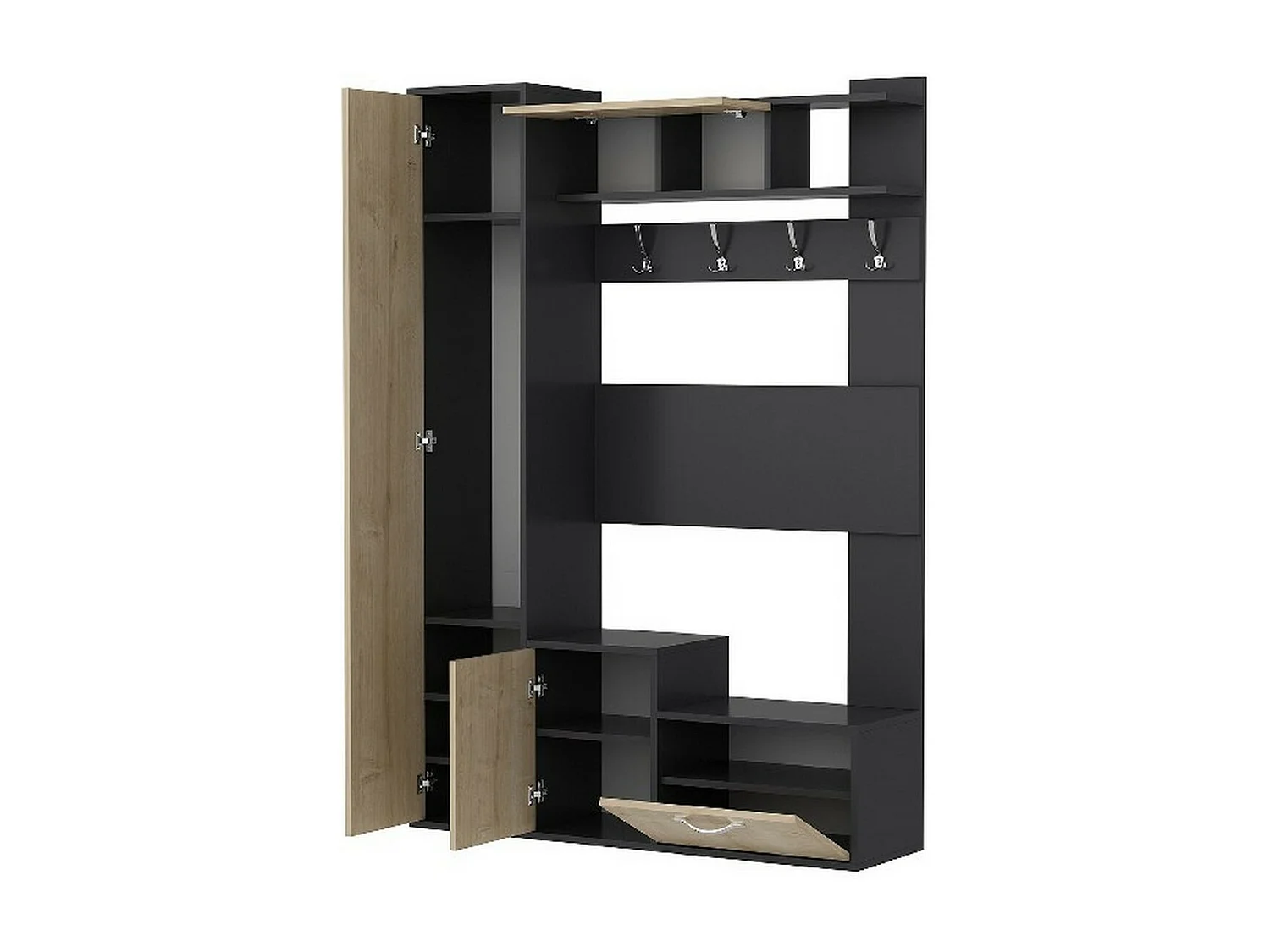 Ingang Kast Seina - Eik - 125x35x184 cm - EPIKASA