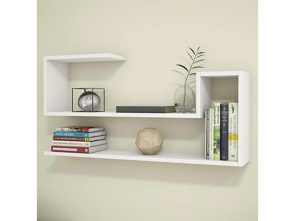 Étagère murale Airy 100x22x50 cm Blanc