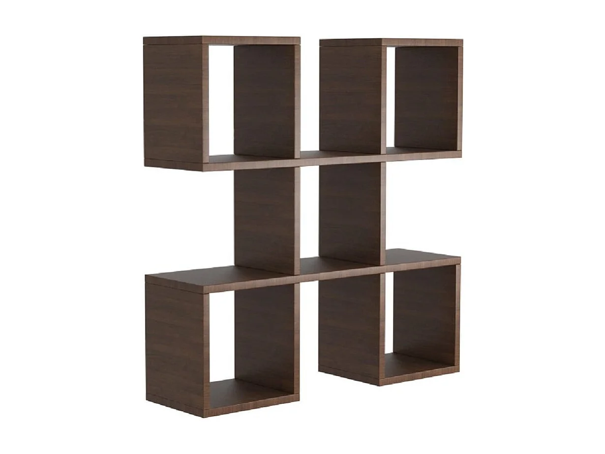 Homemania Wandregal Spider 70x20x70 cm Wenge