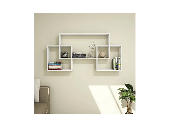 Étagère murale Bello 150x22x75 cm Blanc